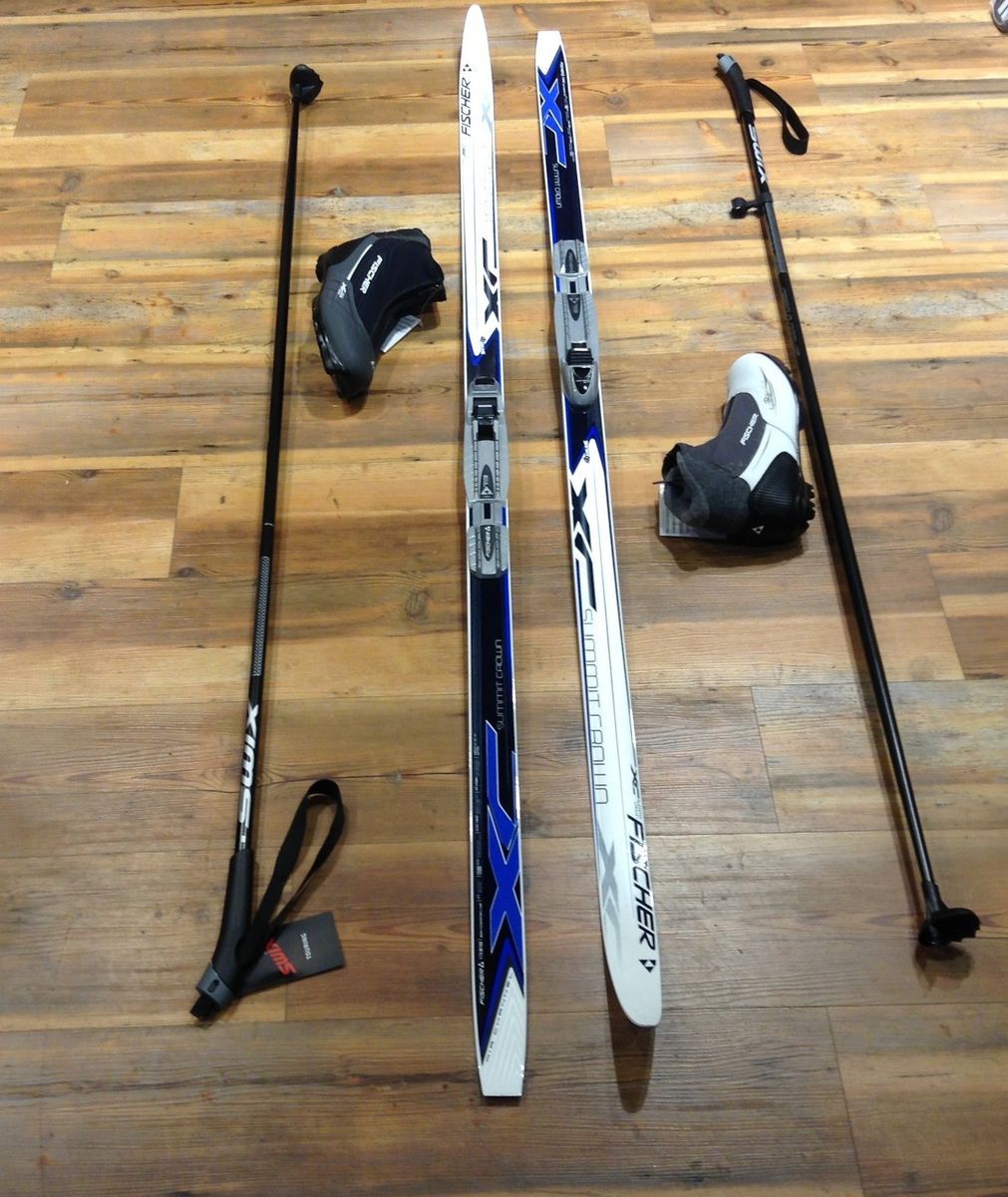 LANGLAUFSKI SET FISCHER SUMMIT 182 cm + Bindung + Schuhe + Stöcke