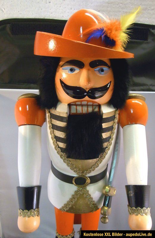 Kürassier Offizier ORIGINAL ERZGEBIRGE NUSSKNACKER Soldat Nutcracker