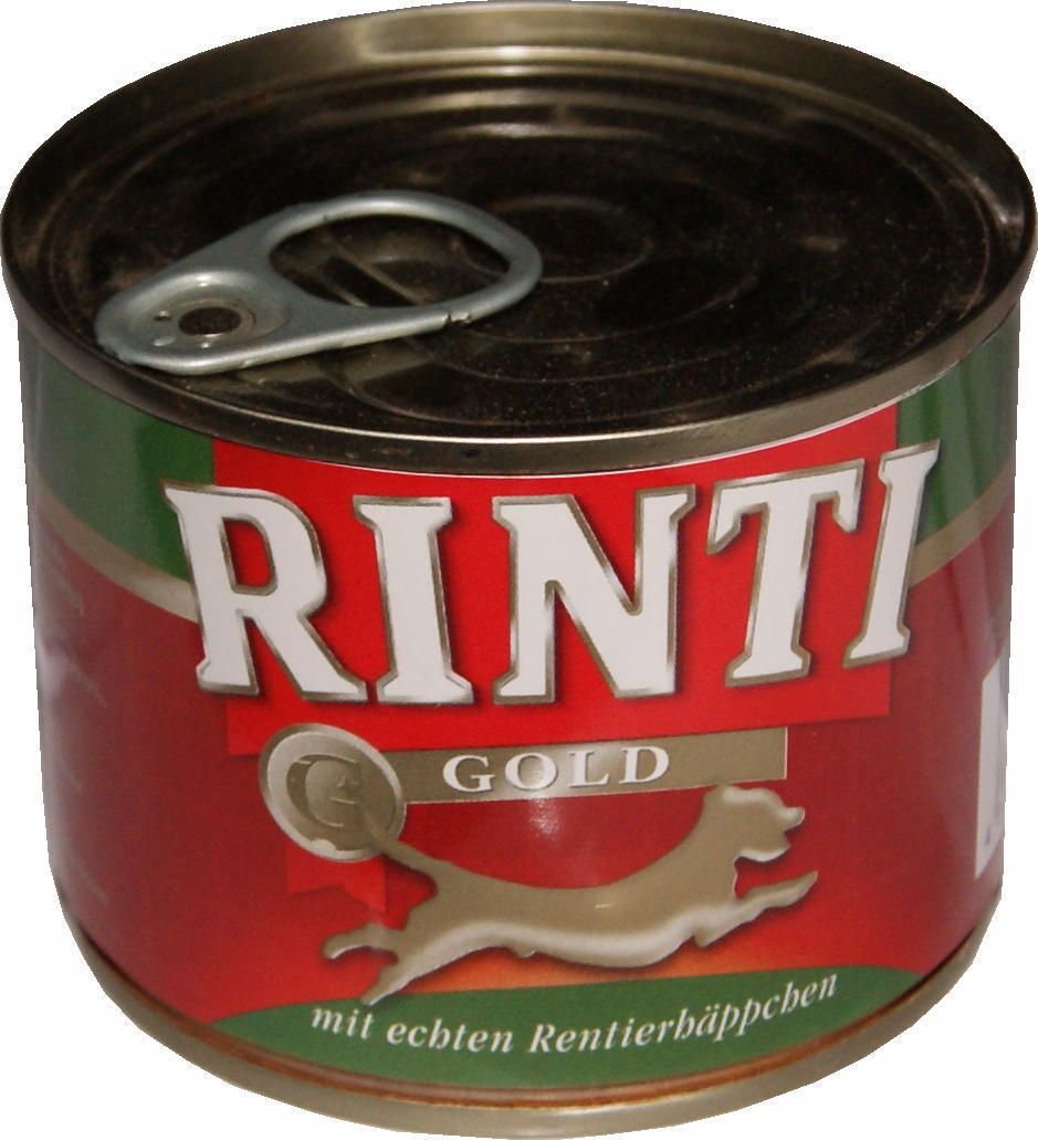 12x 185g Rinti gold Rentierhäppchen   Rentier happen   Nassfutter