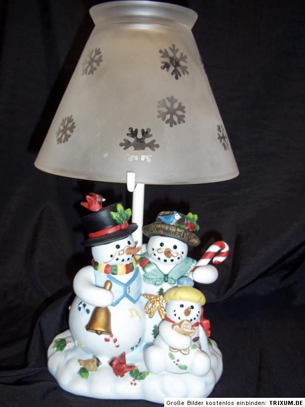 Partylite Teelichtlampe  Schneefamilie Rar in OVP /189