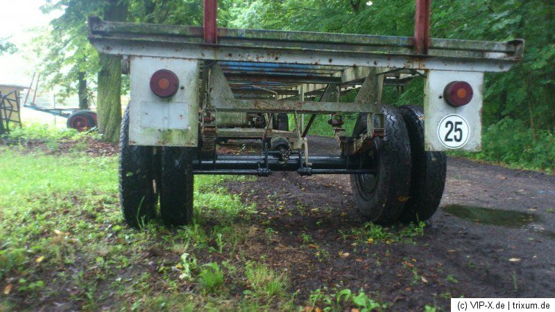 Plattenwagen Langholzwagen Strohwagen Anhänger mit Doppelreifen 8 m