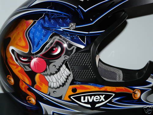 Moto Cross Helm SX 215 schwarz  blau shiny Dekor Gr. XL