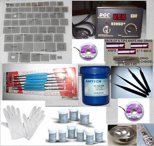 257 KIT Reballing 218 Nets BGA Balls Consoles PC