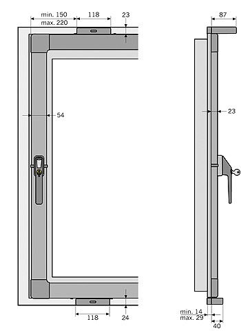 Abus Fensterkippsicherung FKS 208 3 Punkt Basis Paket W