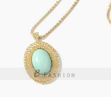 Halskette Oval Style Anhänger Gravur Stein Damen Kette necklace NEU