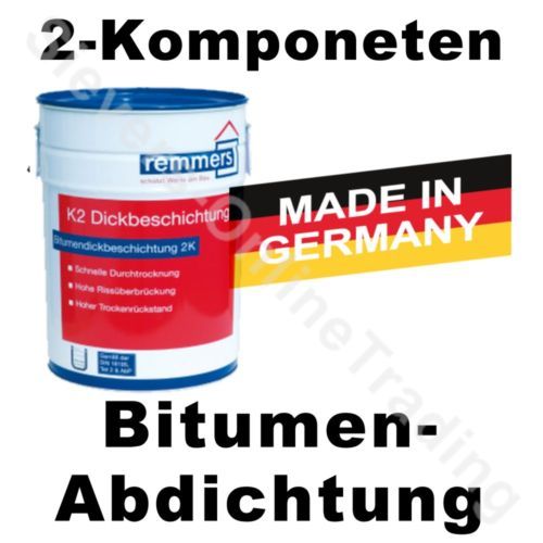 30L Remmers K2 Dickbeschichtung Bitumenanstrich 3,79€/l