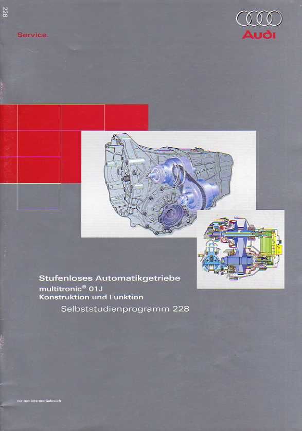 SSP 228 AUDI A8 D3 multitronic 01J Studienprogramm