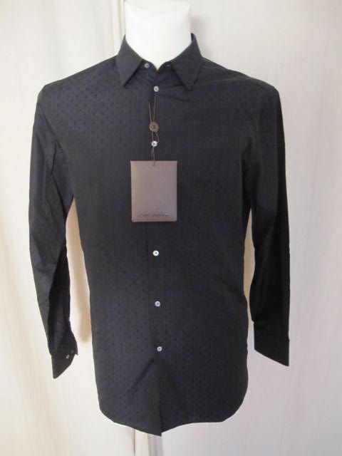 Louis Vuitton Hemd Dress Shirt L Espresso LV Monogram Logoknoepfe Rar