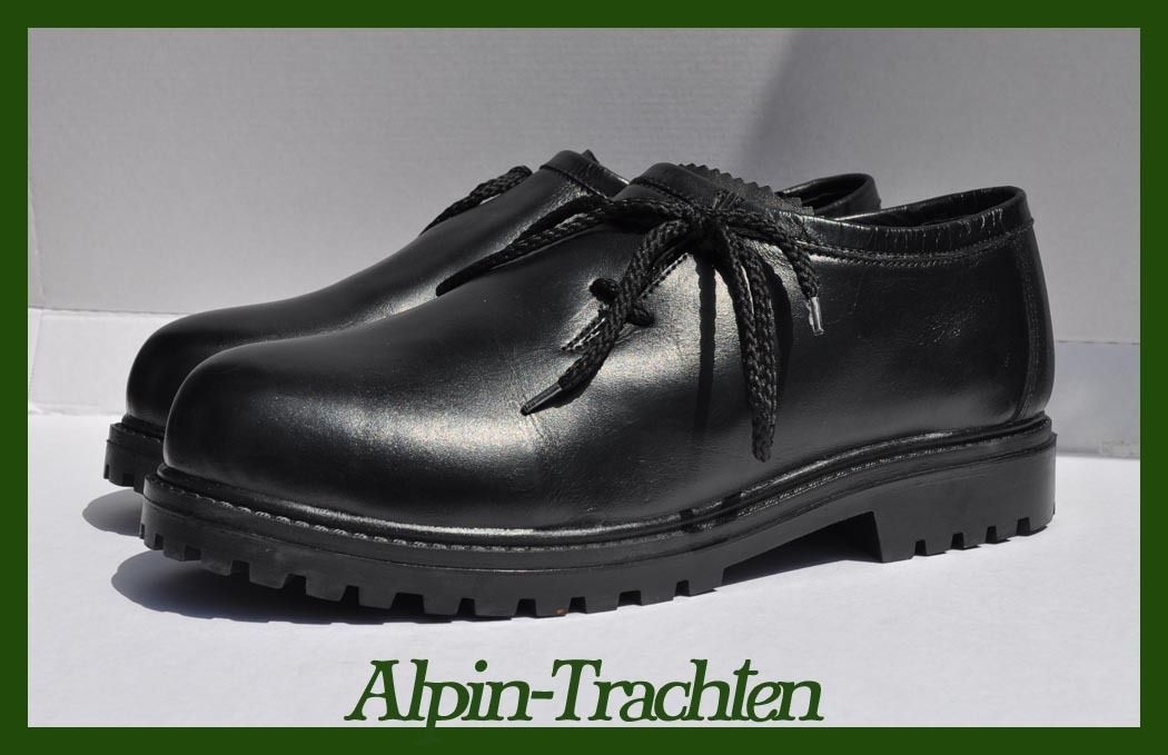 Trachtenschuhe Haferlschuhe fürTrachtenlederhose Schwarz 40 45 AT 777