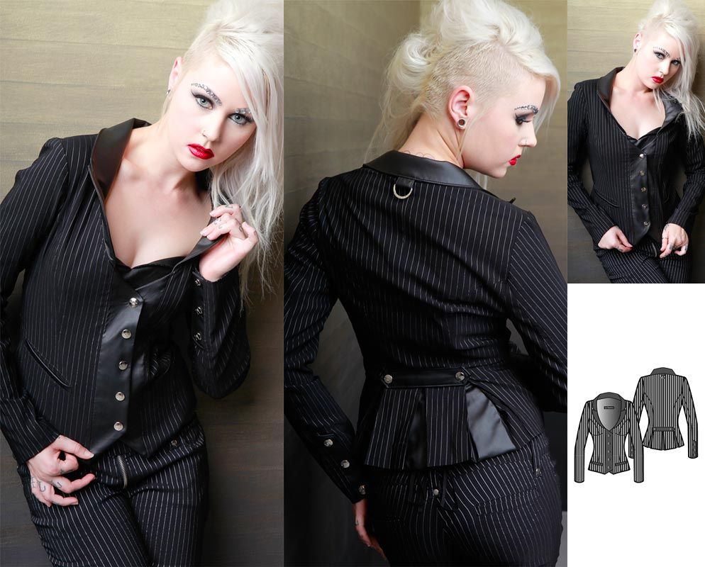 LIP SERVICE Gangsta Pranksta Gangsta Girl Jacket GOTHIC FETISH