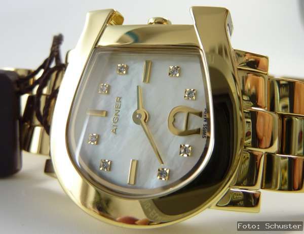 AIGNER Damen Uhr GENUA DUE GOLD NEU UVP* 489 € A31632