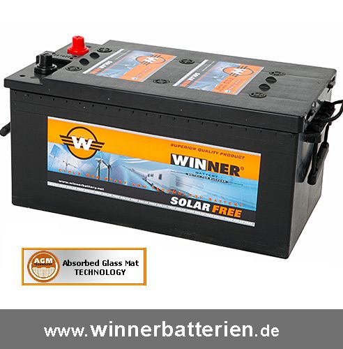 AGM Solar Batterie 230AH Wohnwagen Wohnmobil Versorgungs Batterie