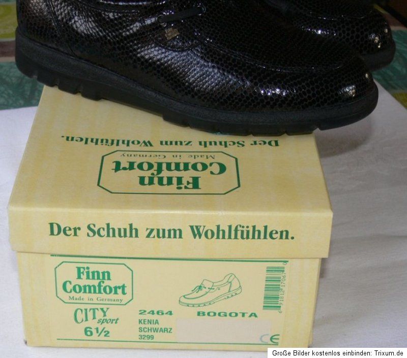 Finn Comfort Schuhe Halbschuhe Größe 6,5   6 1/2   Gr. 40   schwarz