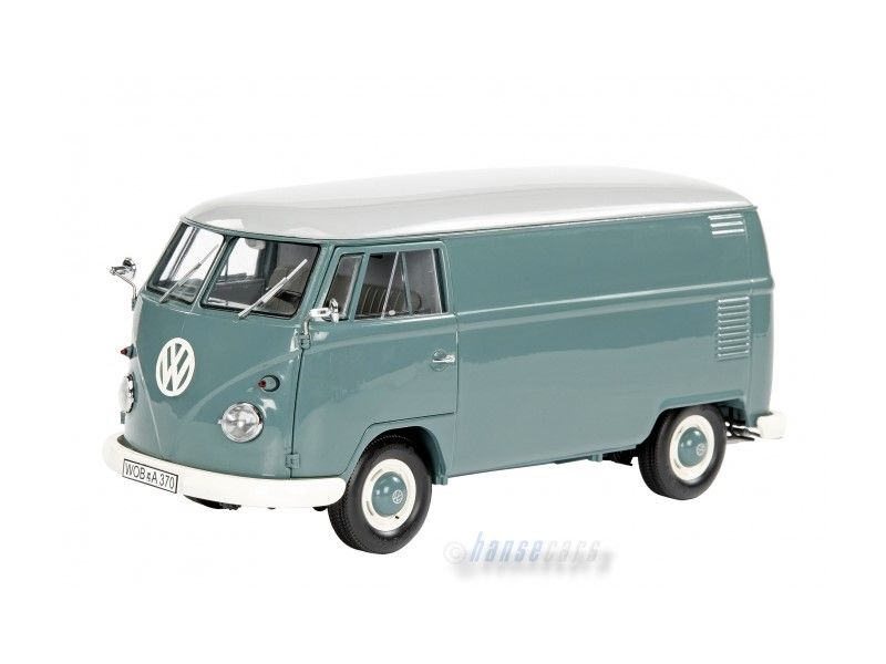 Schuco Exklusiv VW T1 Kastenwagen blaugrau 118 (272)