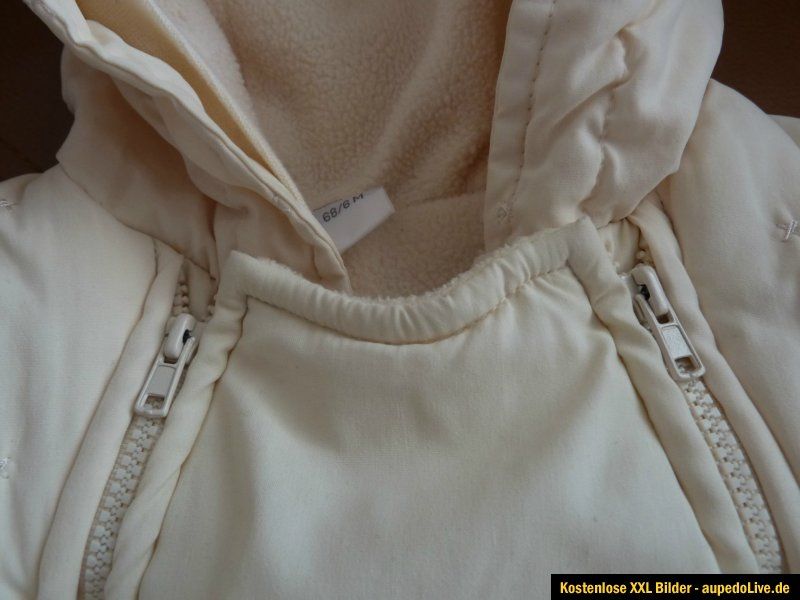 SCHNEEANZUG   SCHNEEOVERALL   BABY   XXL BILDER   GR. 68 CREME   KANZ