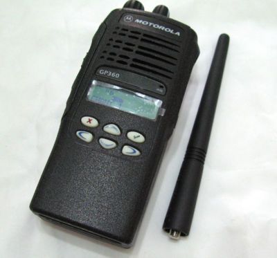 255 Channel Motorola GP360 UHF 403 470 Mhz 4W Two Way Radio + Free