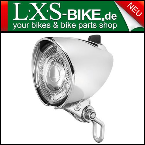 Busch & Müller Lumotec Classic T N Lampe Tagfahrlicht silber Front