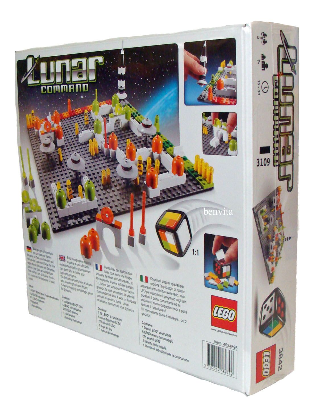 Lego® Spiele 3842   Lunar Command 278 Teile 7+   Neu