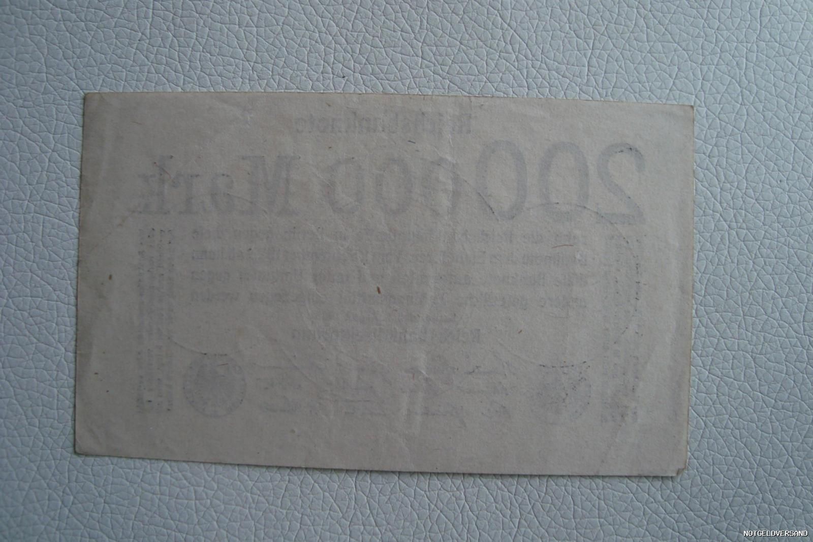 200000 Mark Reichsbanknote Berlin 1923 Reichsbankdirektorium (1407