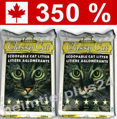 30 kg / ca.34 Liter / Classy Cat Katzenstreu Klumpstreu Streu mit