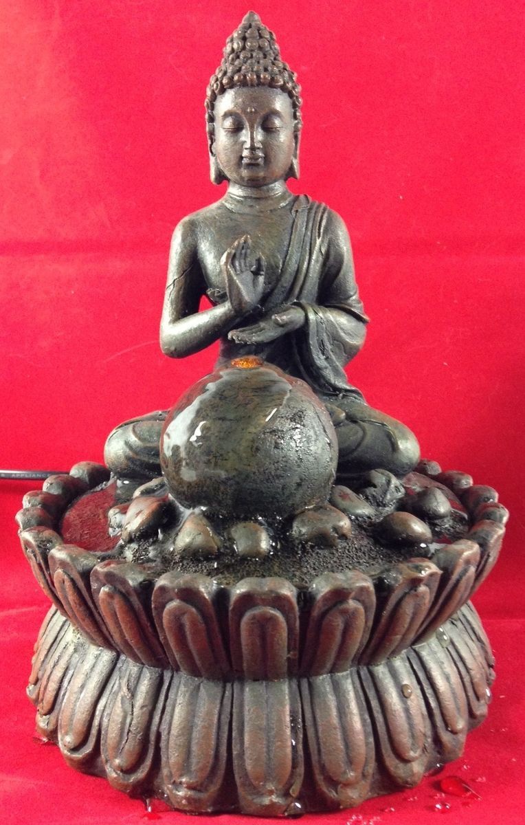 NEU* Deko BUDDHA Statue Brunnen Zimmerbrunnen 25cm ASIA