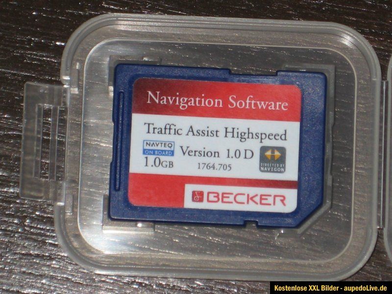 BECKER Europa 1GB Traffic Assist 7934,7988,Pro 7916, Software SD Karte