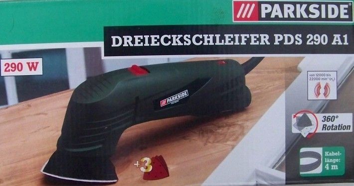 Parkside Dreieckschleifer 290 A1 Schleifer Deltaschleifer NEU