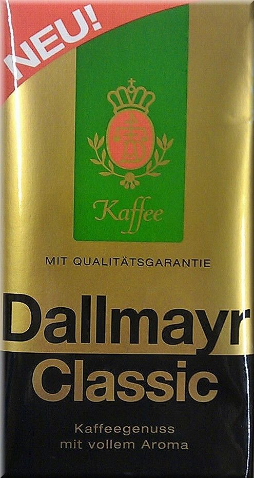 Dallmayr Classic Kaffee gemahlen 500g Packung (100g/1,298€uro