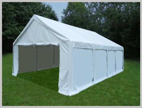 Partyzelt Festzelt Pavillon PE 5x8m 8x5m Gartenzelt Zelt Vereinszelt