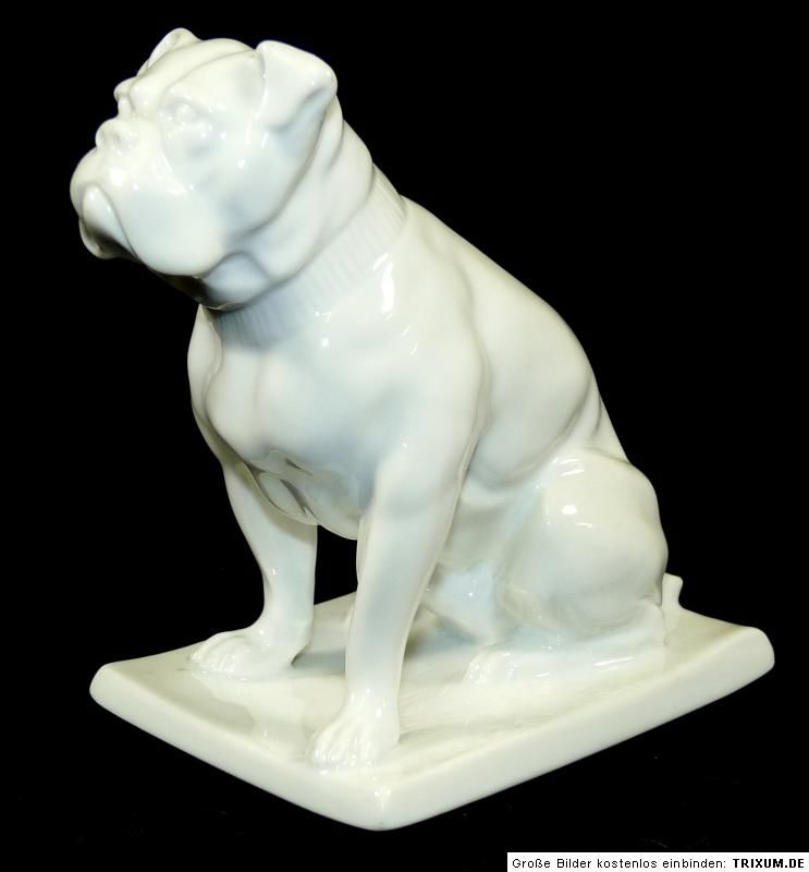 FRAUREUTH   Porzellanfigur BOXER Hund Figur   KUNSTABTEILUNG   ADLER