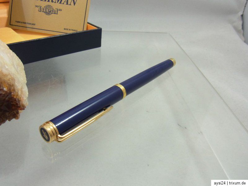 WATERMAN IDEAL FÜLLER MIT 750 / 18K GOLD FEDER MIT TINTEN KONVERTER