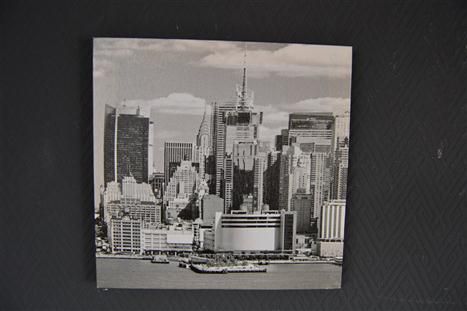 New York Bild Bilder Set 4 teilig Leinwand Druck 20 x 20 cm