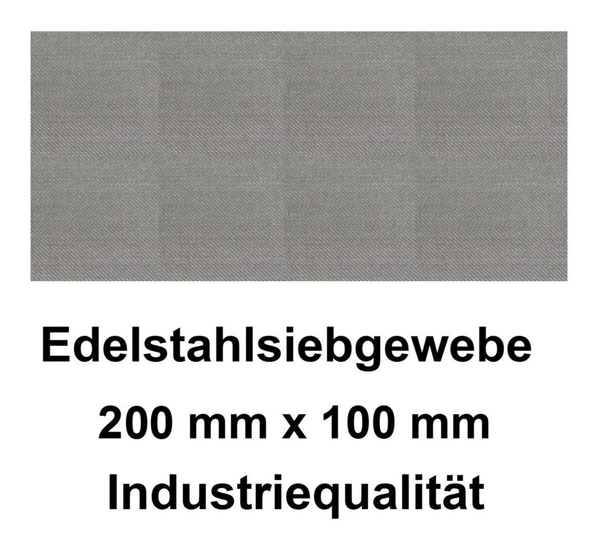 Edelstahlsieb 200x100 mm   Mesh 400 / 325 / 300 / 250