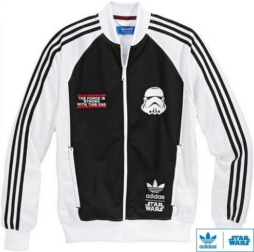 Adidas STAR WARS Dark Side Herren Training Jacke S XL schwarz/weiß