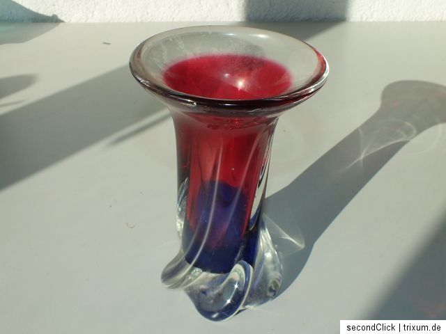 MURANOGLAS SCHALE VASE MURANO GLAS HANDARBEIT MUNDGEBLASEN DEKO DESIGN