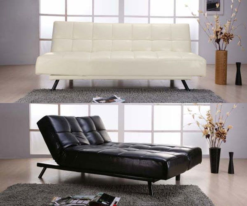 3er Sofa Couch Schlafsofa CANBERRA ~ creme oder schwarz