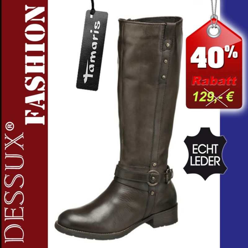 Tamaris Stiefel Schuhe Winterschuhe Damen braun Echt Leder 37