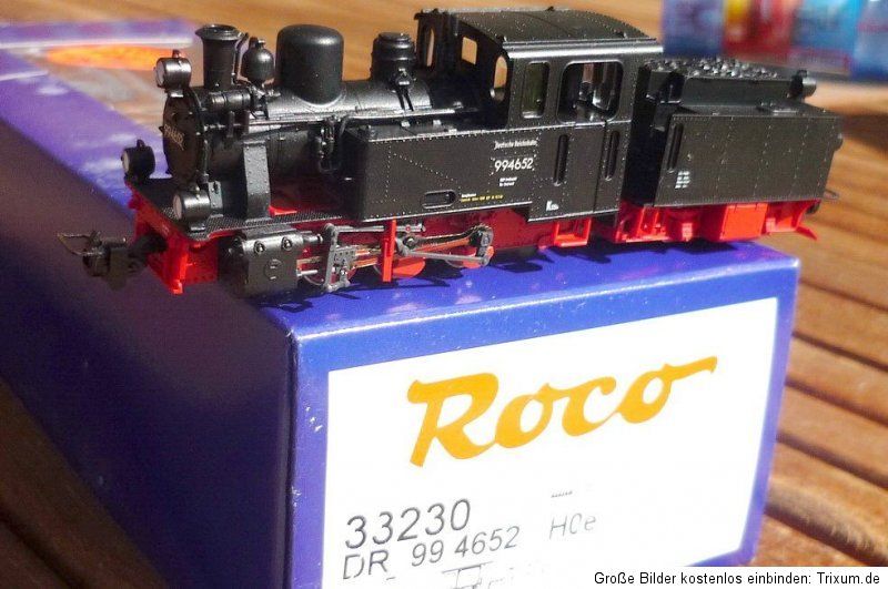 Roco 33230 H0e Heeresfeldbahnlok HF 150 C/ BR 99 4652 DR Ep.3,DSS in