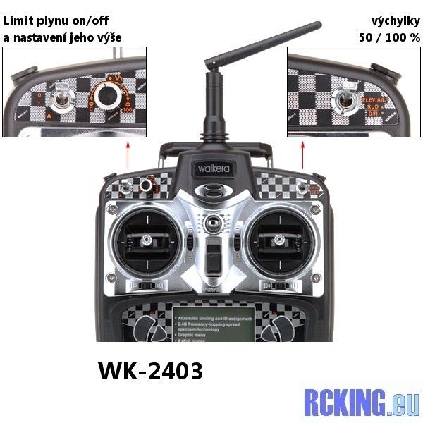 Walkera V370D01 + WK2403 RTF RC hubschrauber (heli) 4ch