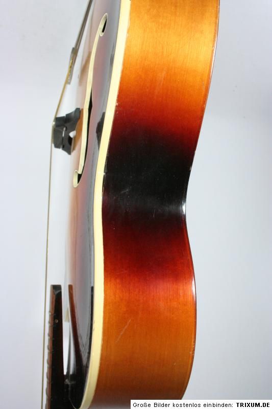 Alte Jazzgitarre Archtop ca. 1960 Sunburst