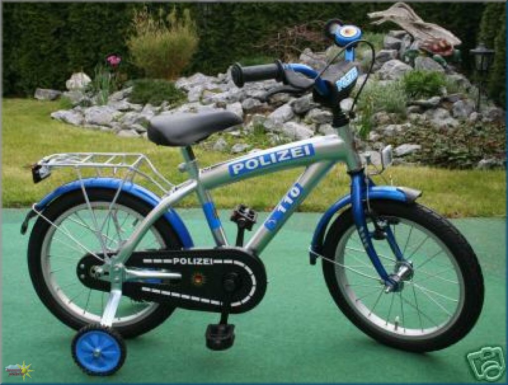 18 Zoll Qualitäts Fahrrad Kinderfahrrad Polizei