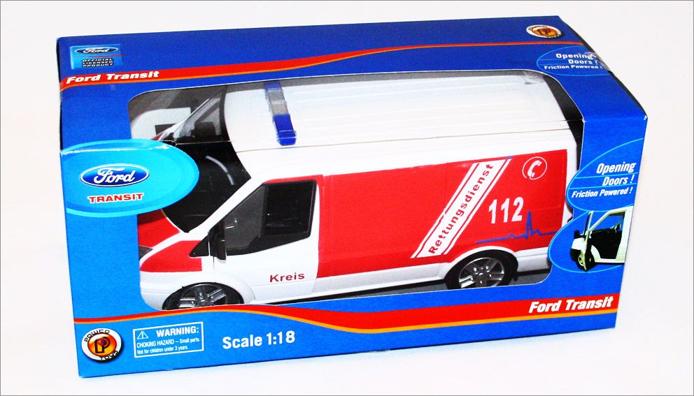 Ford Transit Krankenwagen  Maßstab 118  Modellauto  Lizenzartikel