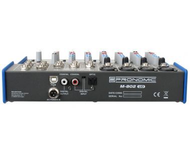 Professioneller 8 Kanal Mini Mixer mit digitalem Effektprozessor und