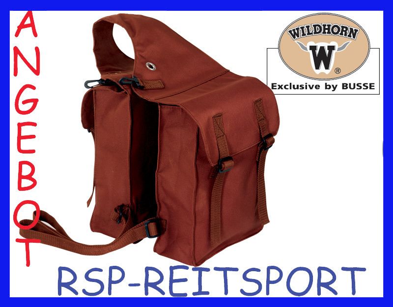 Satteltasche Packtasche Wanderreiten Western 2 Farben