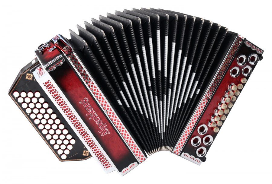 Alpenklang Pro Harmonika G C F B Shadow Red