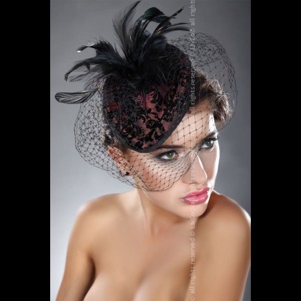 Minihut Kopfschmuck Dirndlhut Zylinderhut Fascinator Burlesque 12