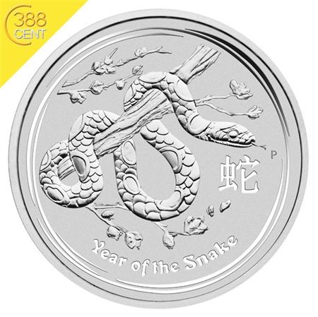 Australien Lunar II Schlange Snake 1 Unze oz Silber 2013