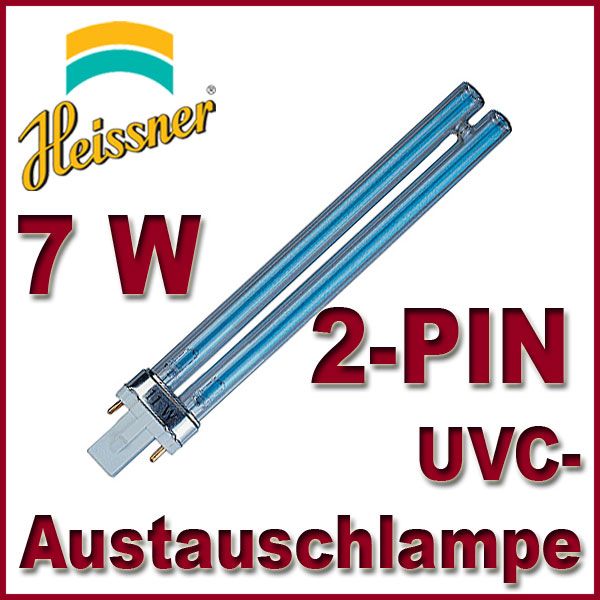 HEISSNER ZF 407 UVC ERSATZLAMPE AUSTAUSCHLAMPE 7W NEU TEICHKLÄRER