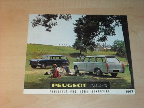 27829) Peugeot 404 Prospekt 1963