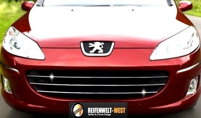 PEUGEOT 407 Chrom   Zierleisten Kühlergrill   Leisten Chromleisten